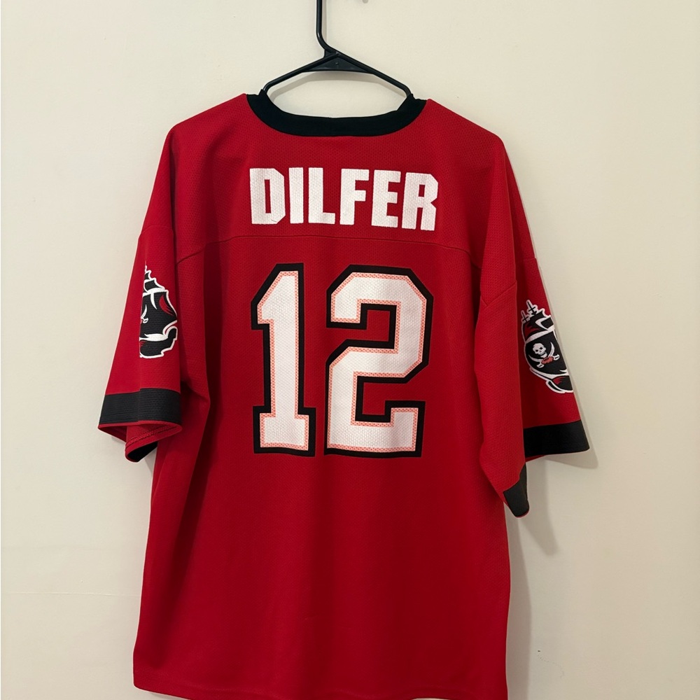 * Tampa Bay Buccaneers x Logo 7 x Trent Dilfer #12 vintage red jersey XXL